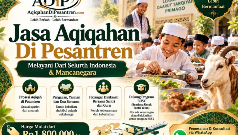 jasa aqiqah kirim ke pesantren di indonesia Jakarta Bogor Depok Tangerang Bekasi